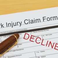 workers comp declined or rejected