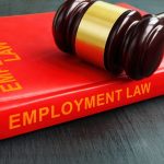 Book employment law and the gavel on it.